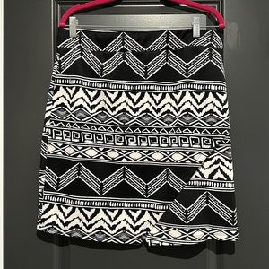 Fig and Blue Aztec print skirt